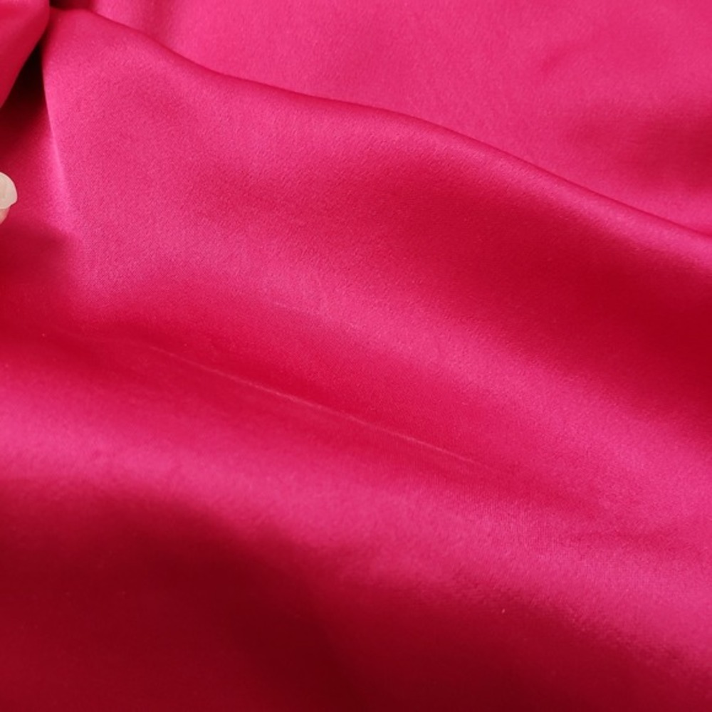 Diane Von Furstenberg Slip Dress Womens 12 Magenta Satin Katrita Sleeveless Wrap - Picture 17 of 17